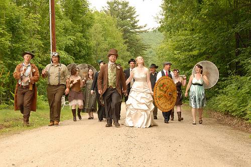 Steampunk wedding anyone via The Offbeat Bride 