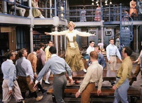 the music man library scene