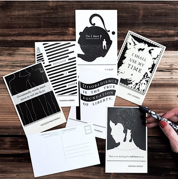 Write On With These Literary Postcards