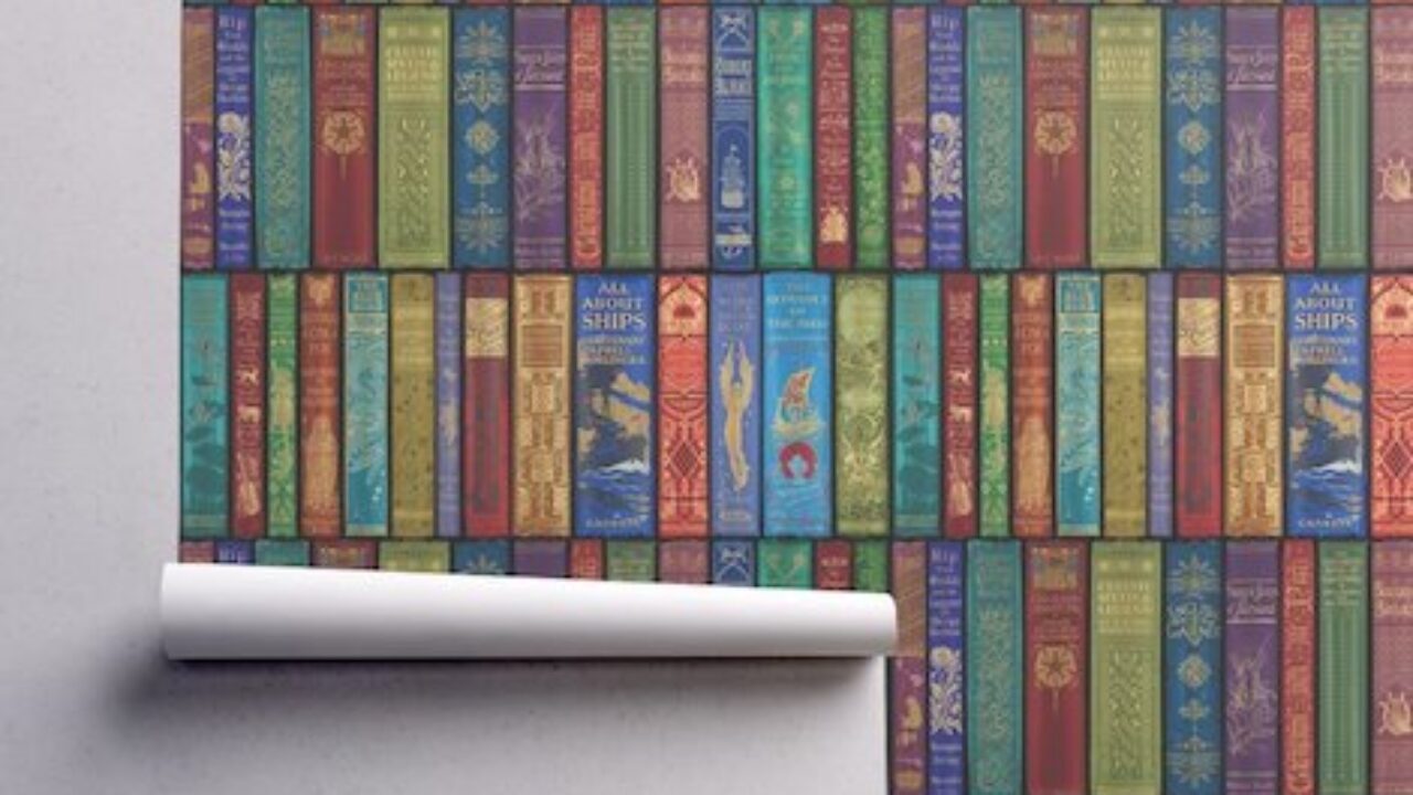 Perfect Vintage Removable Wallpaper For Book And Comic Lovers