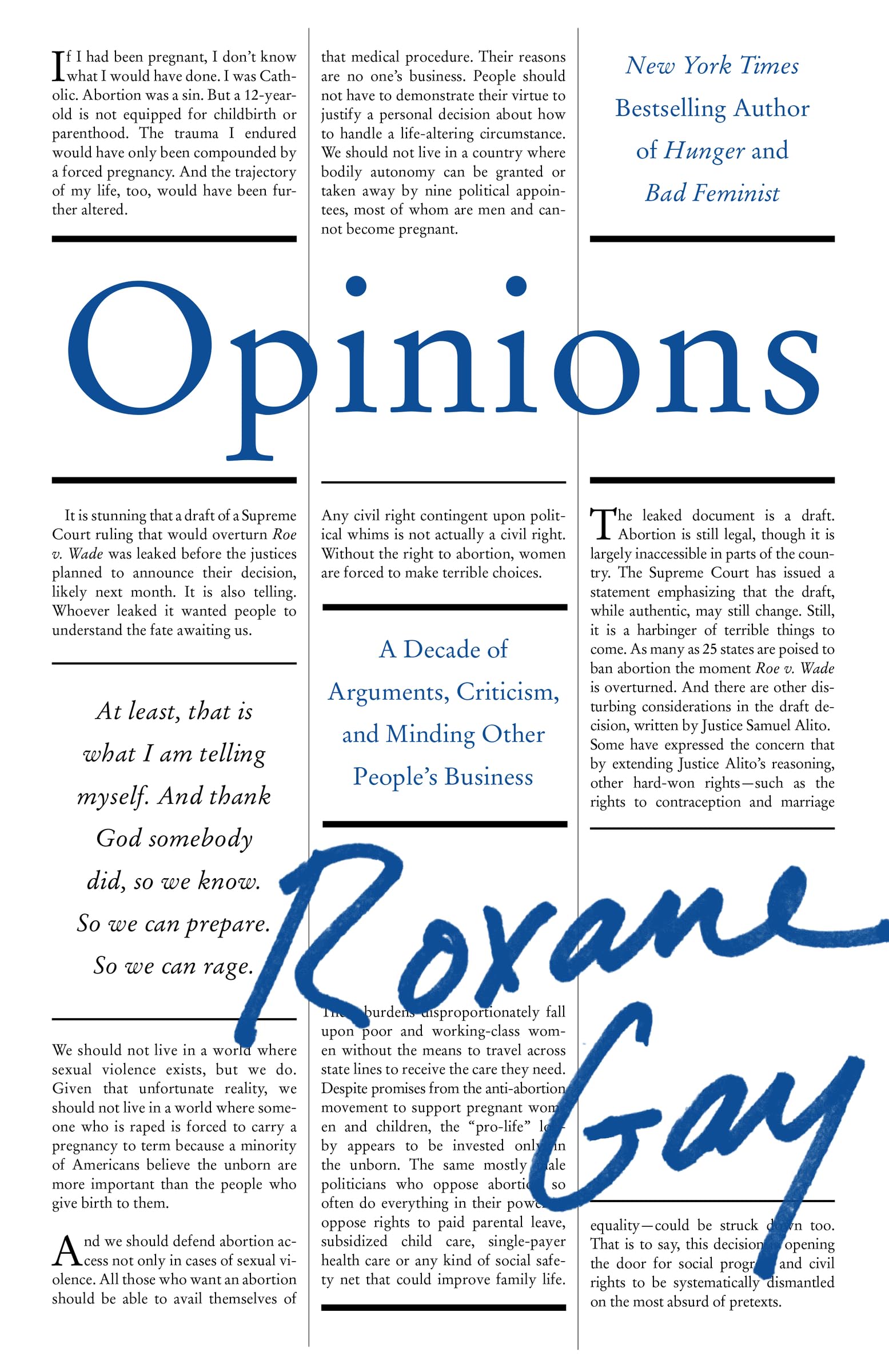 cover of Opinions by Roxane Gay