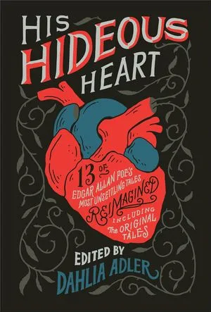 a graphic of the cover of his hideous heart