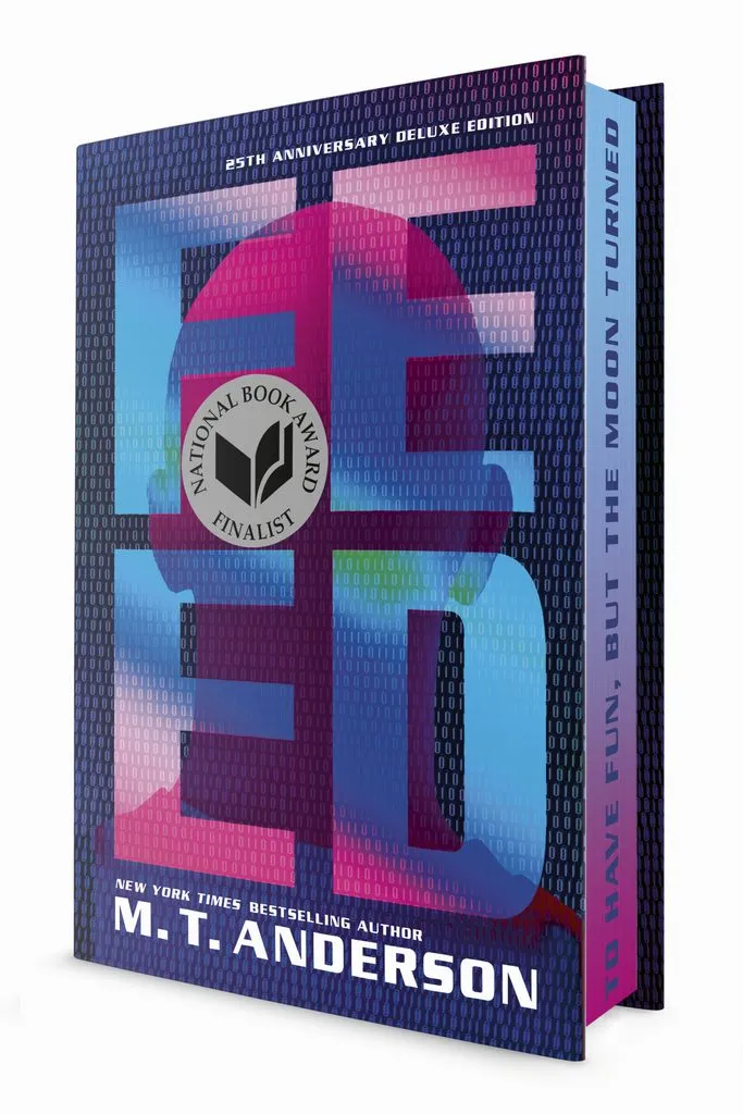 Image of the side of FEED's redesigned cover, with part of the iconic first line on it.