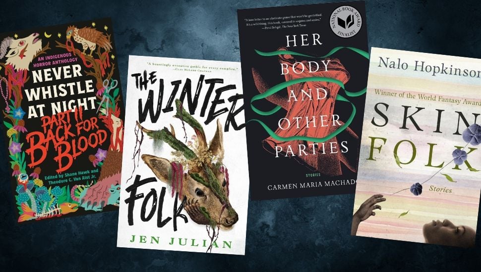 covers of four mythology-inspired folklore books