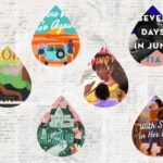 a collage of romance books in teardrop frames