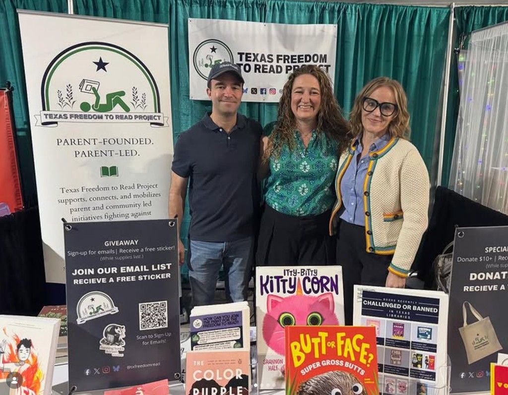 Image of Frank Strong, Anne Russey, and Laney Hawes at a conference.